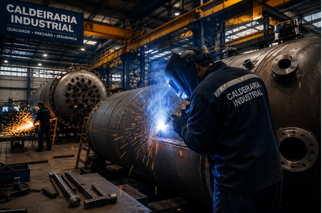 Caldeiraria e estruturas industriais sob medida